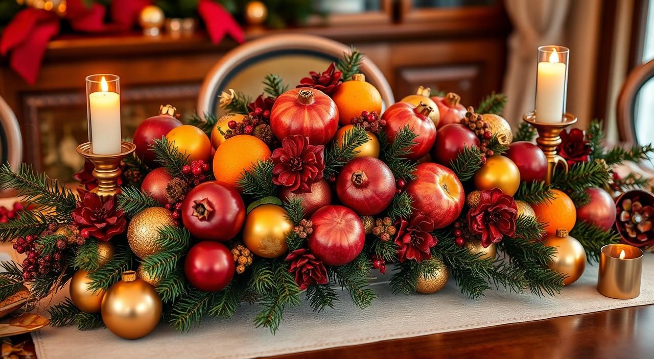 Como Fazer Decoração com Frutas para Ceia de Natal