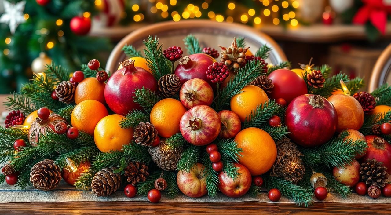 Como Fazer Decoração com Frutas para Ceia de Natal