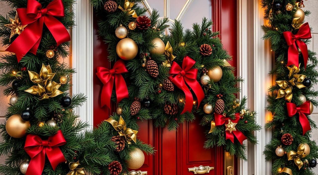 decoração natalina para portas