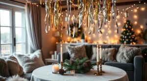 decoração simples para o ano novo