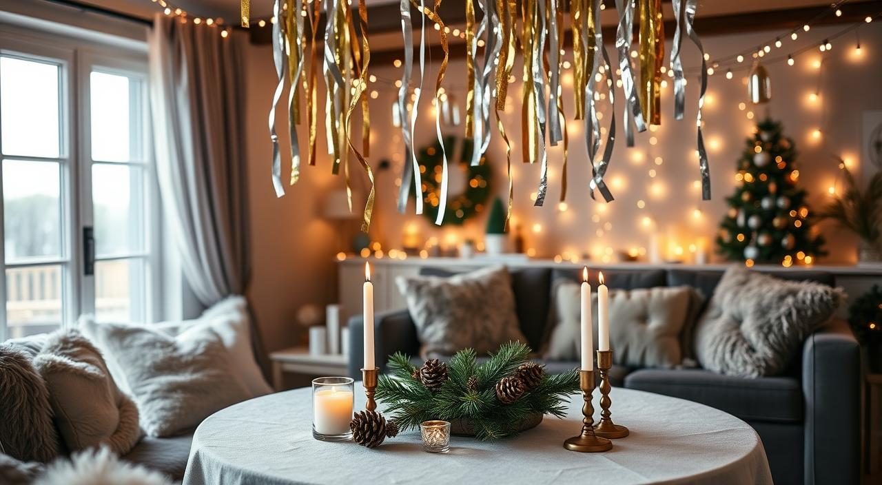 decoração simples para o ano novo