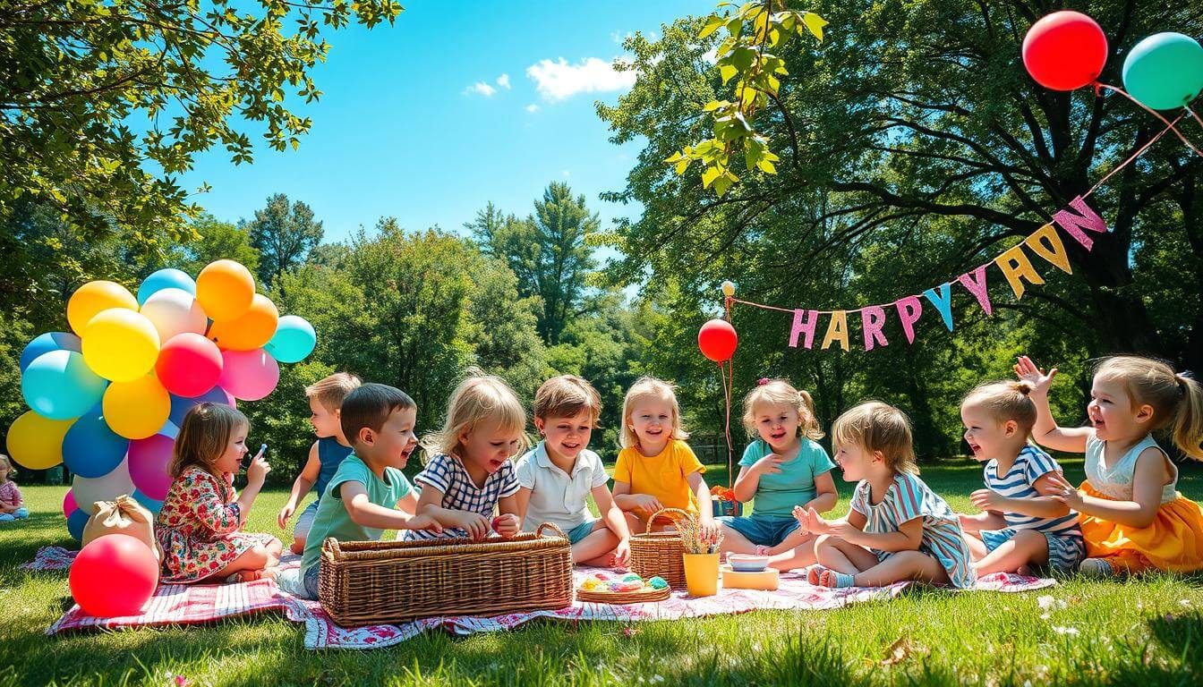 Festa ao ar livre infantil