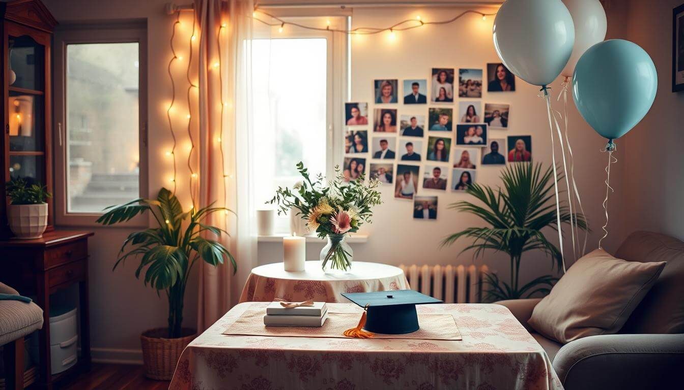 Decoração de formatura simples