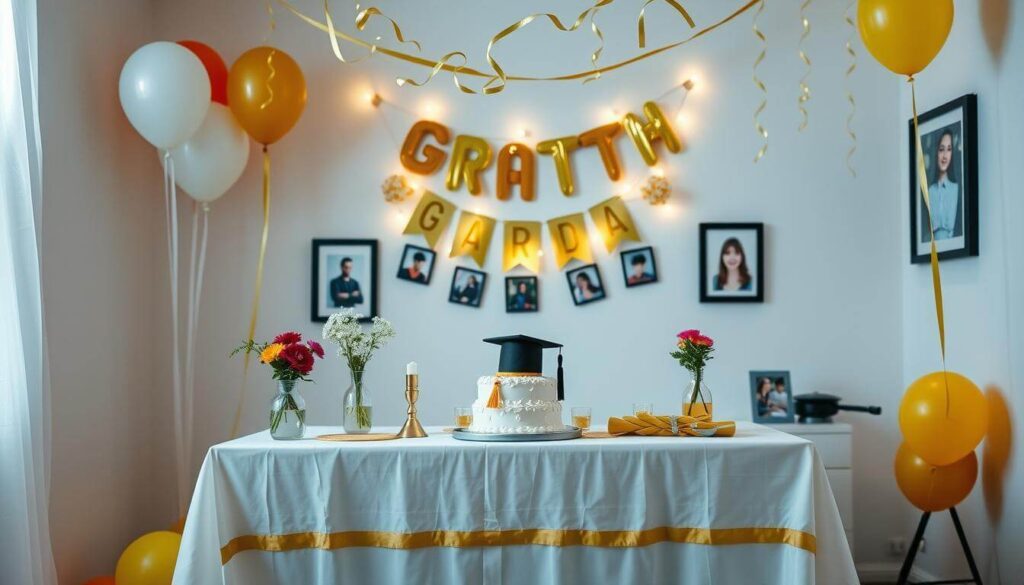 Decoração de formatura simples