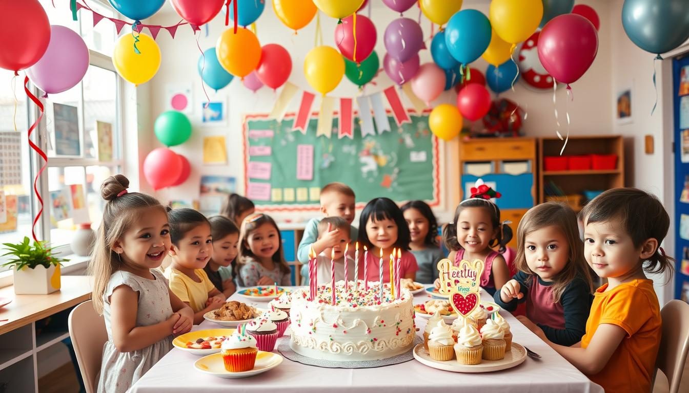 Festa de Aniversário na Escola Simples