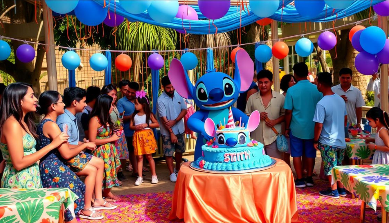 Festa do Stitch Azul