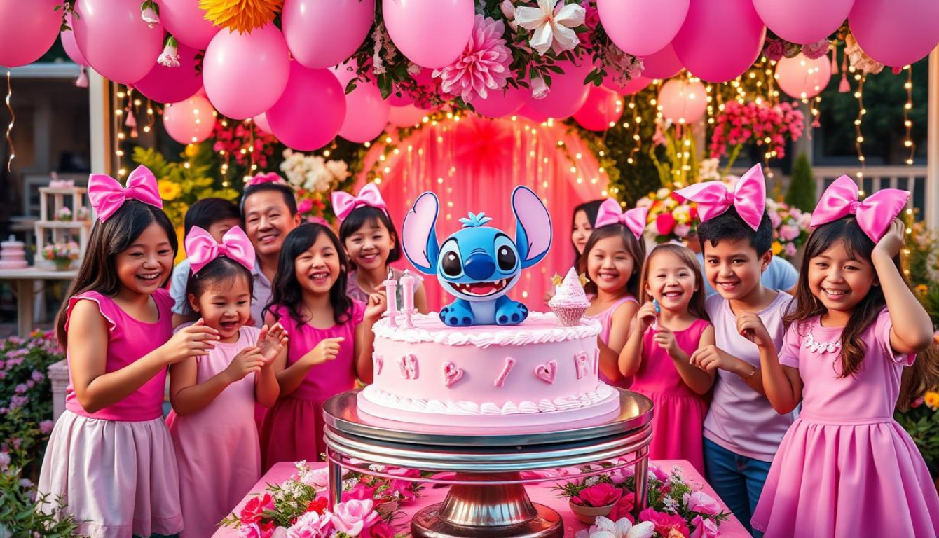 Festa do Stitch Rosa