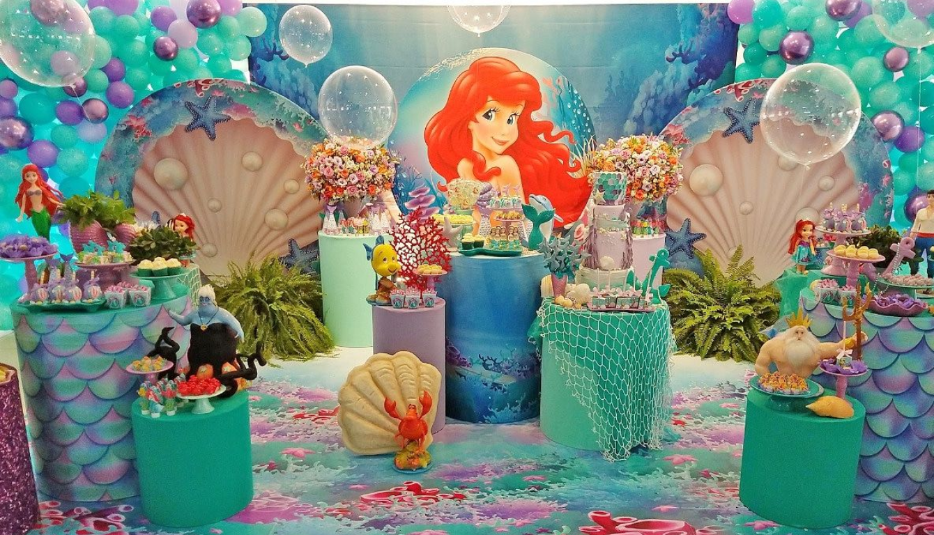 Decoração de Aniversário da Ariel
