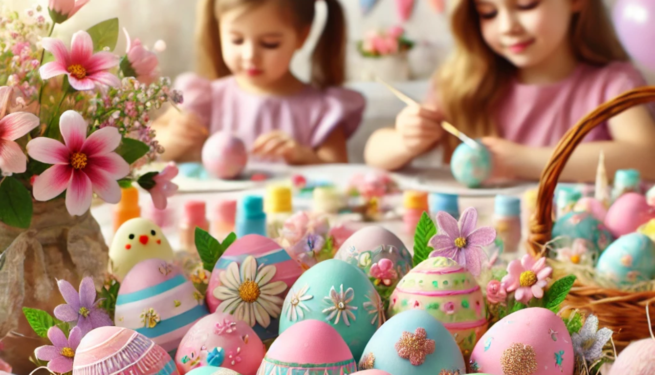 Decoração de Ovos de Páscoa