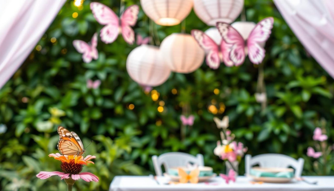 Festa Tema Borboletas Simples