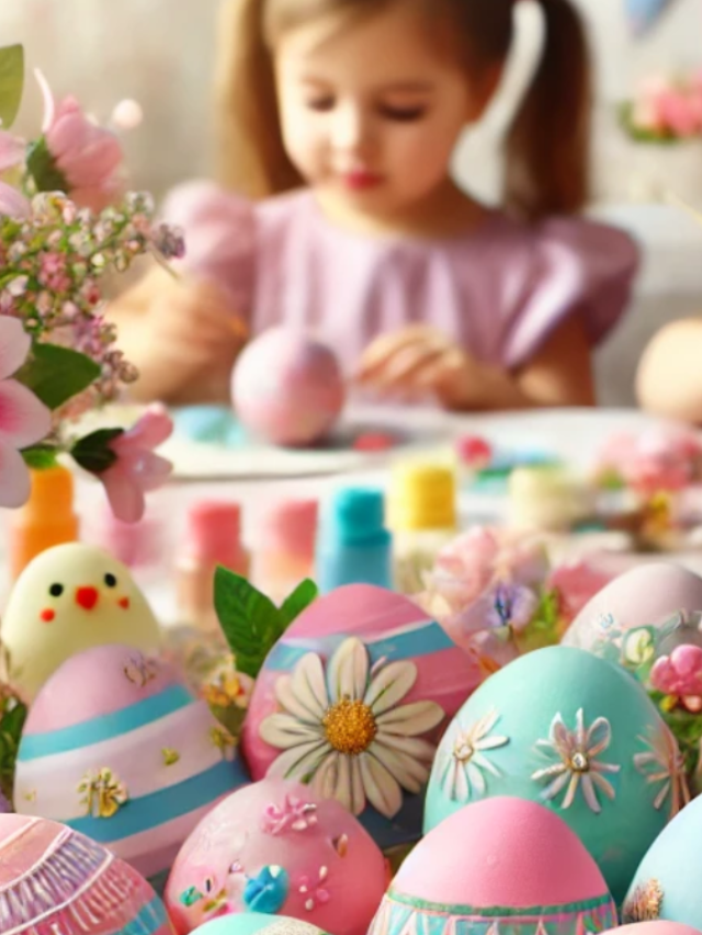 Decoração de Ovos de Páscoa