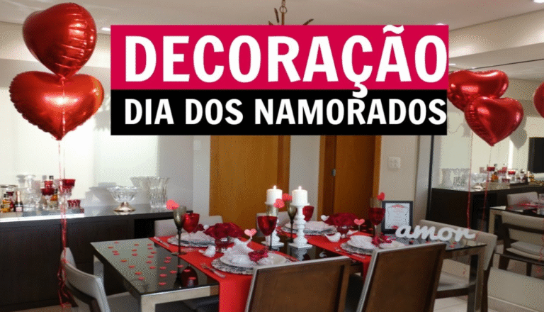 decoração para o dia dos namorados