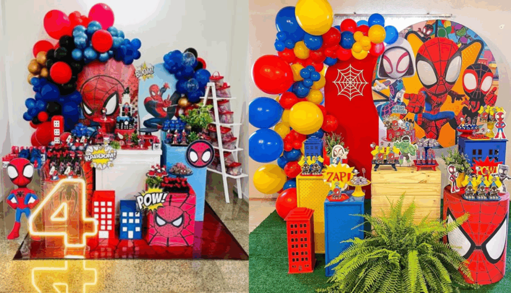 Decoração do Homem Aranha Baby