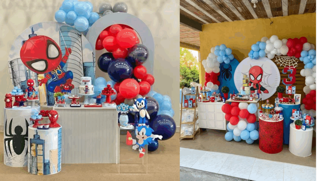 Decoração do Homem Aranha Baby